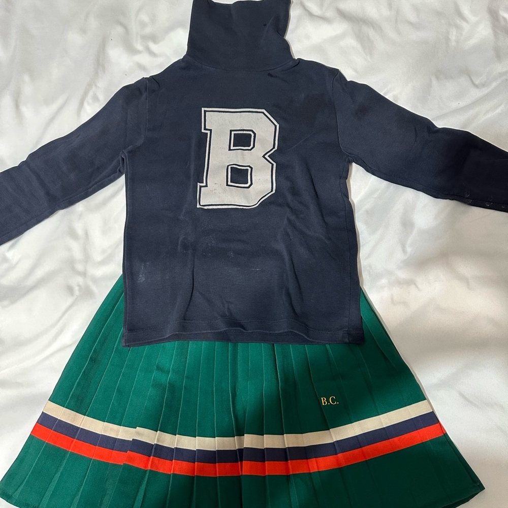 Bobo choses 8/9 skirt eeuc and 6/7 turtleneck used condition
